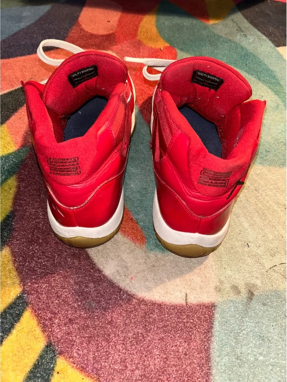 Men's Red Jordan 11 Retro Sneakers